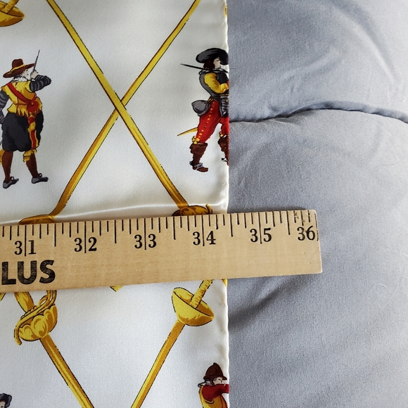 Vintage Escada French Themed Silk Scarf, Three Musketeers - Picture 2 of 4